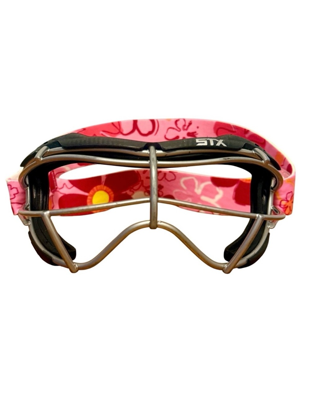 STX Focus‑S Lacrosse Goggles + Lokosphere Goggle Strap Bundle SEI Certified Pink